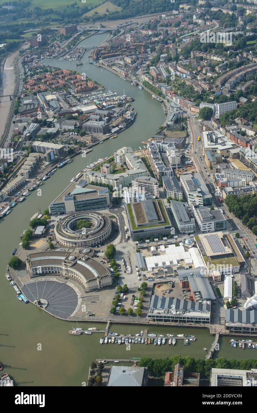 Bristol harbourside aerial hi-res stock photography and images - Alamy