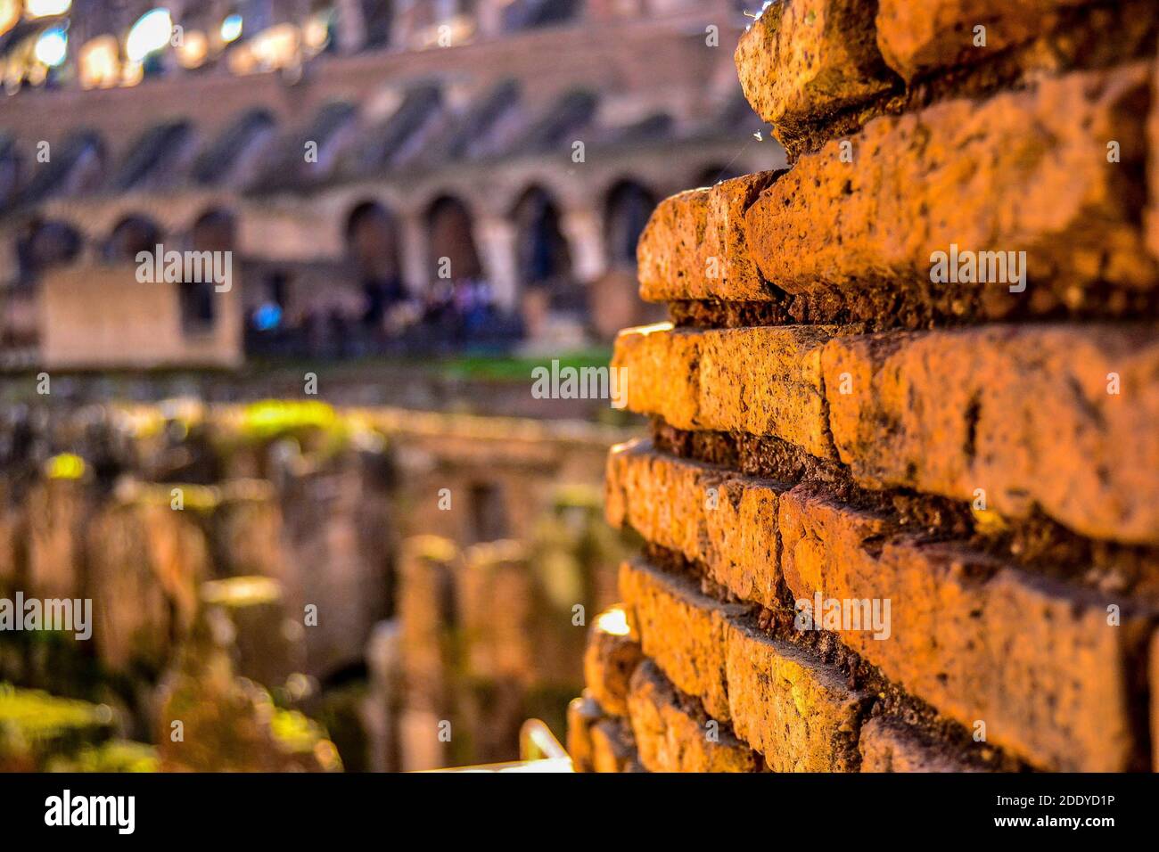 Italy, Rome, 21.12.2011. Inside the Rome Colosseum focused photo to ...