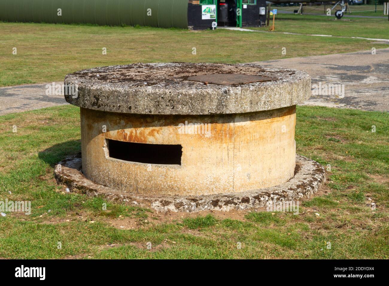 A PickettHamilton 'fort' or disappearing pillbox in the grounds of