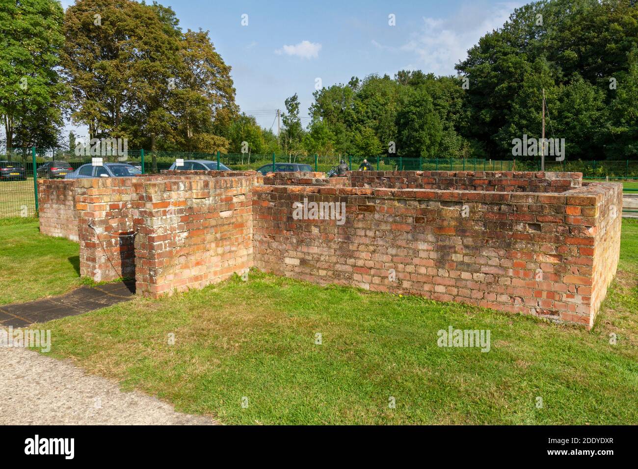 A WWII airfield blast shelter in the grounds of Thorpe Camp Visitor ...