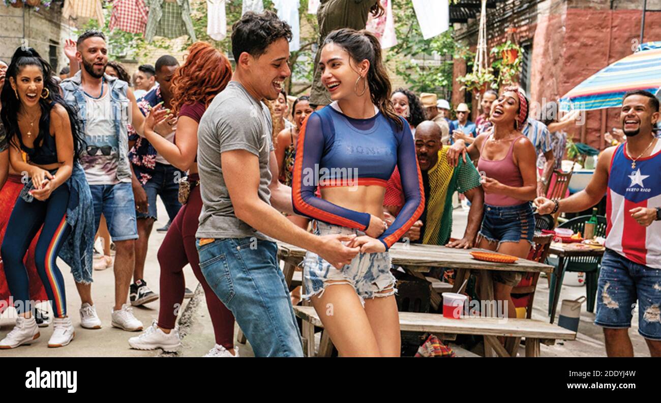 IN THE HEIGHTS 2021 Warner Bros film with Melissa Barrera and Anthony Ramos  Stock Photo - Alamy