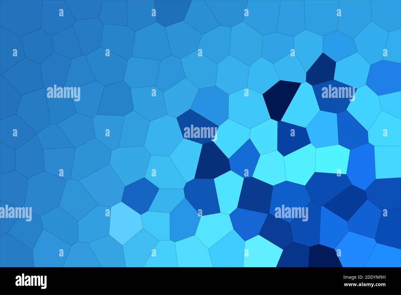Abstract Modern Blue Crystallize Mosaic Tiles Material Texture Background Stock Photo