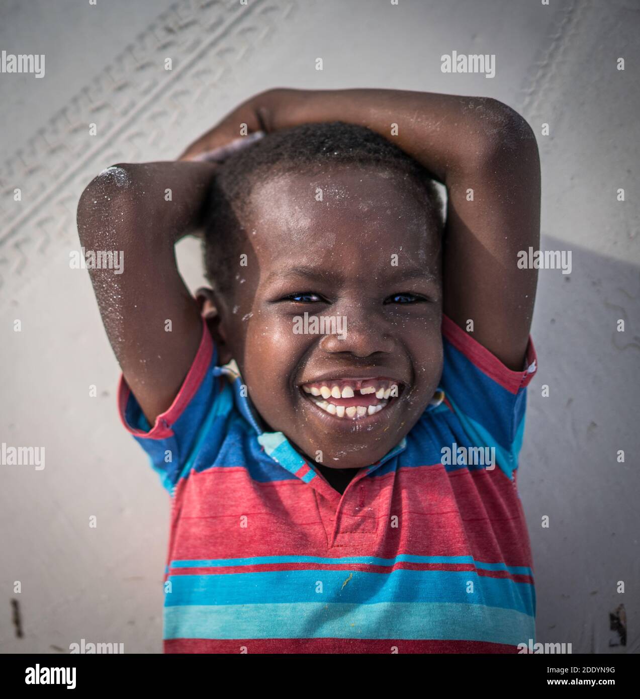 Laughing African little boy Stock Photo Alamy
