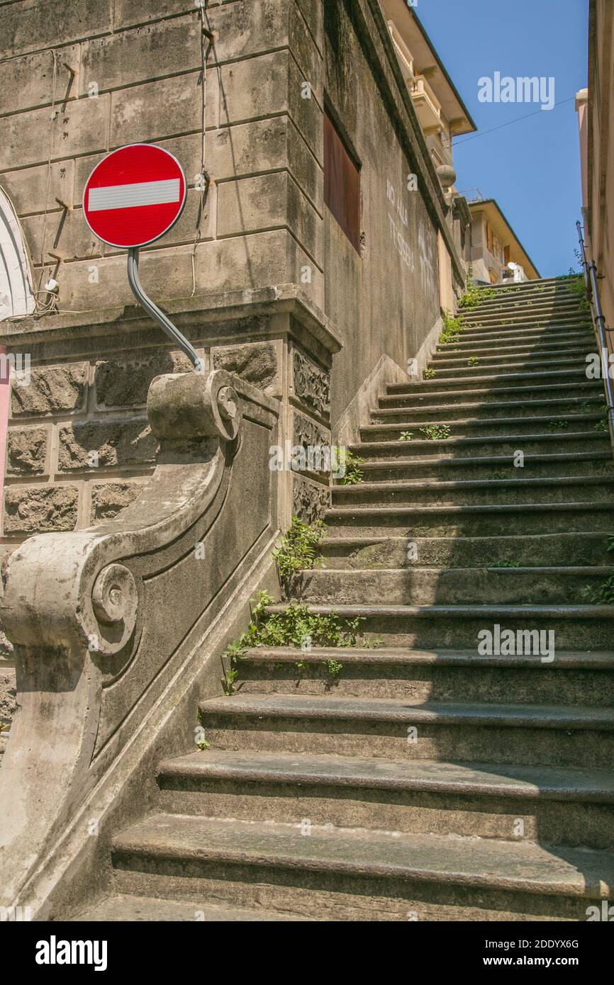 Outdoor European stair way Stock Photo Alamy