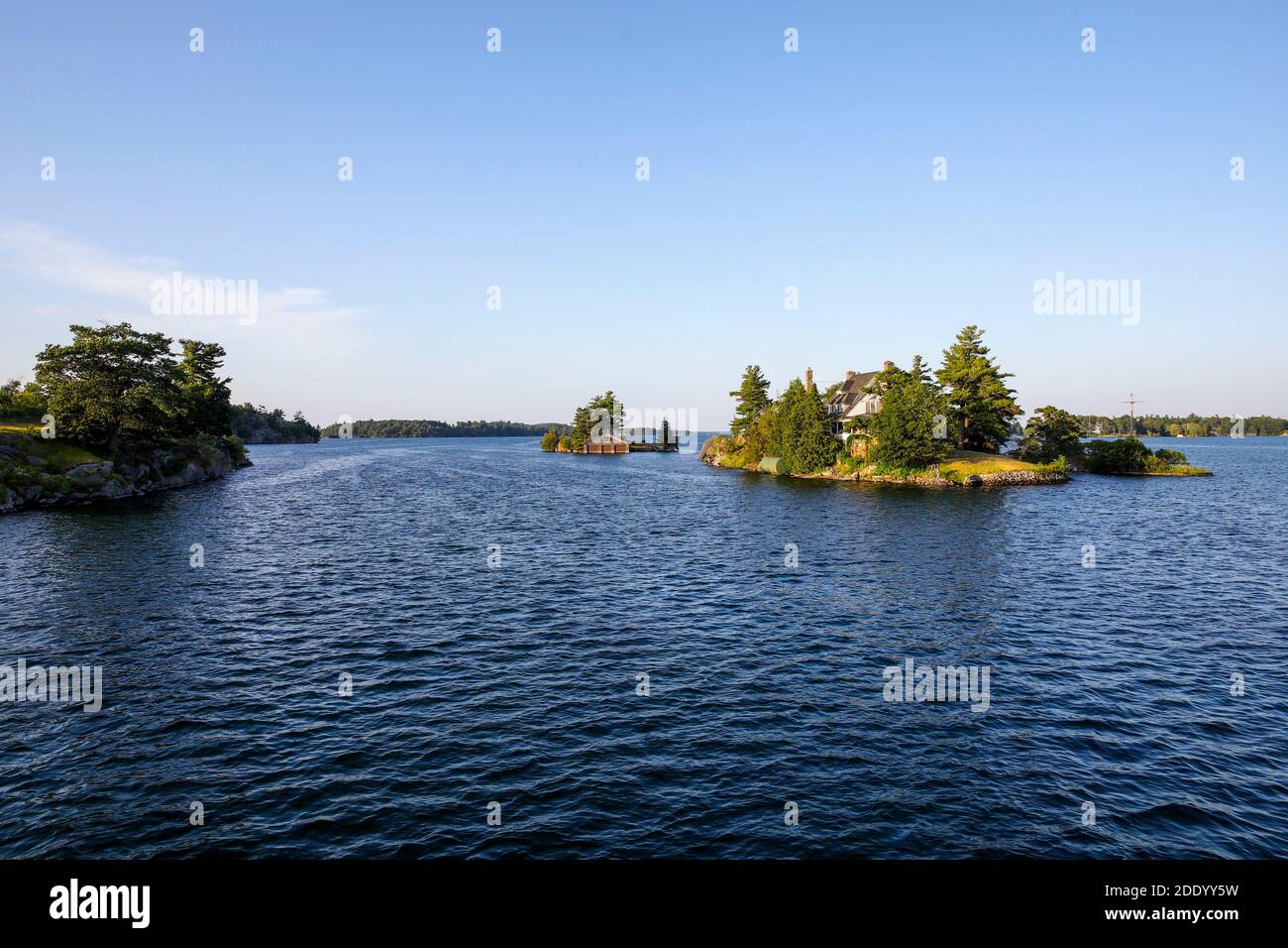 Landscape of the Thousand Islands archipelago, St. Lawrence River