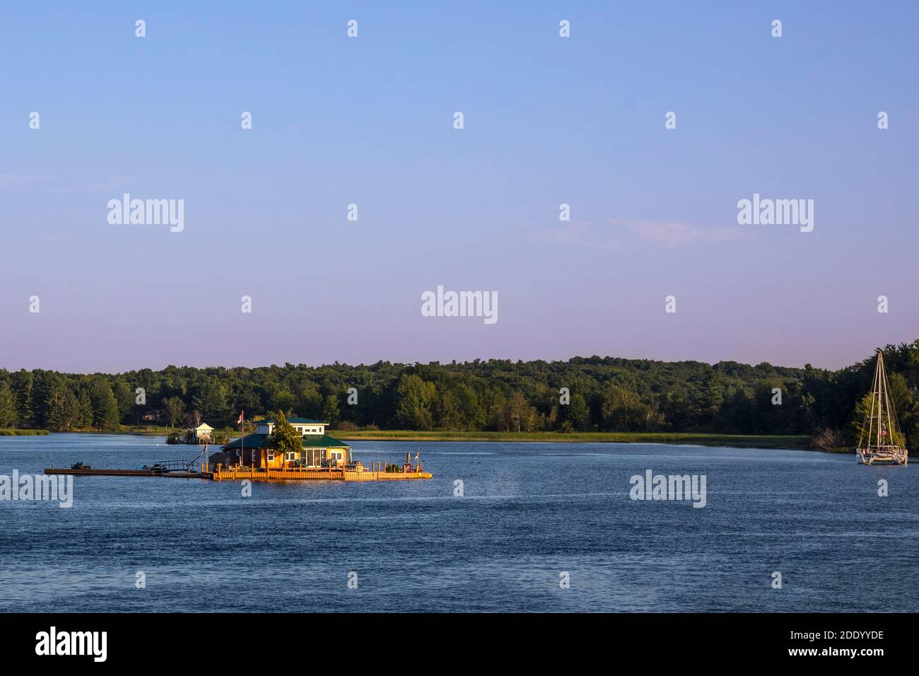 Landscape of the Thousand Islands archipelago, St. Lawrence River