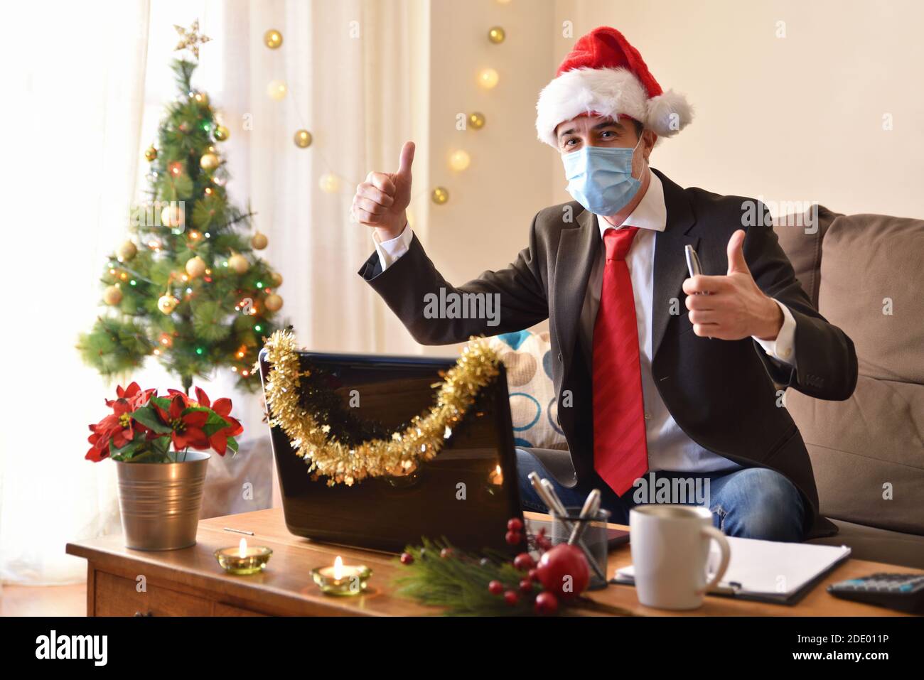 Christmas tree deals suit and tie