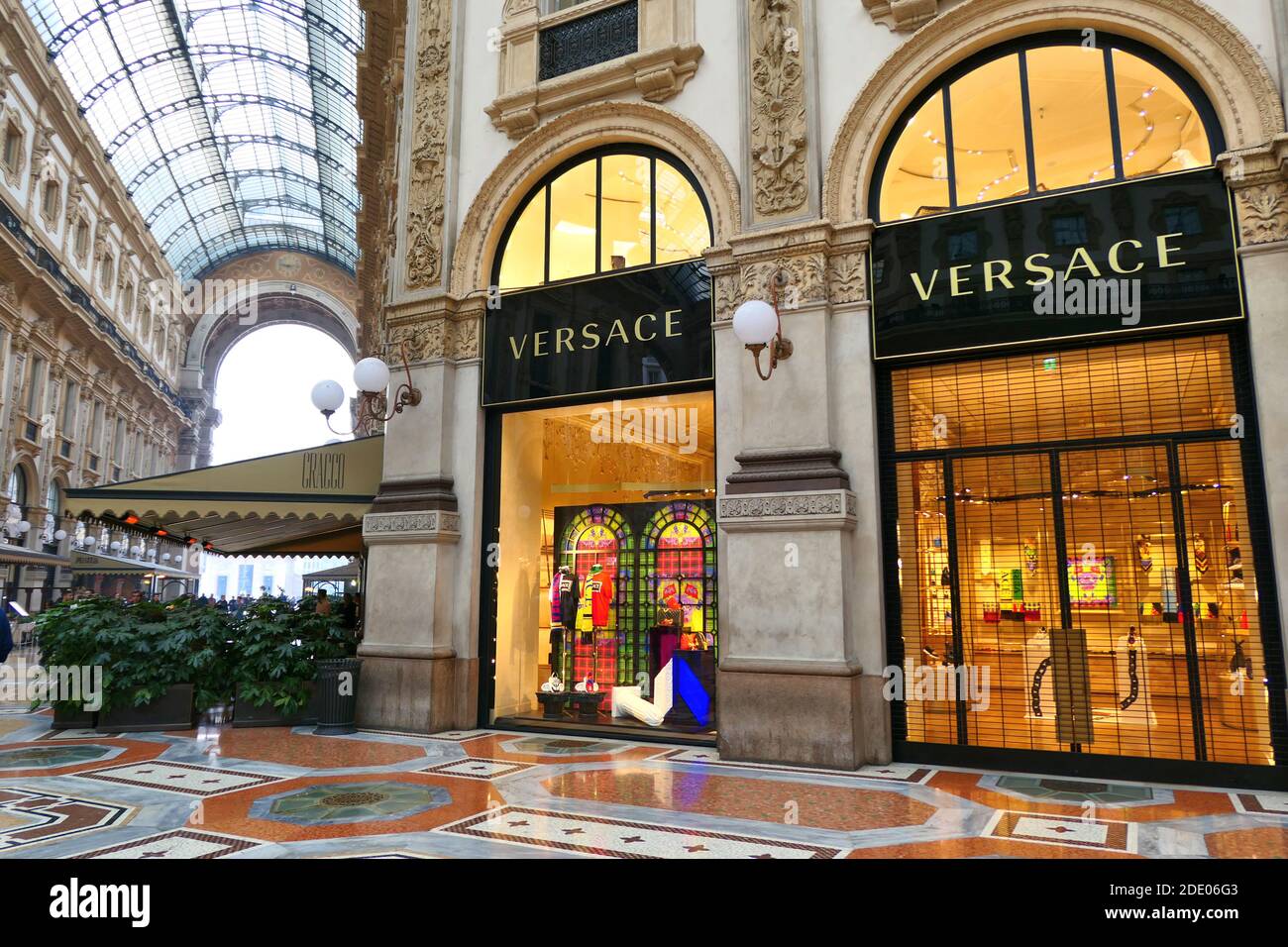 MILAN, ITALY - OCTOBER 21, 2018 : Versace store in Galleria Vittorio  Emanuele II in Milan. Versace is an Italian luxury fashion company Stock  Photo - Alamy