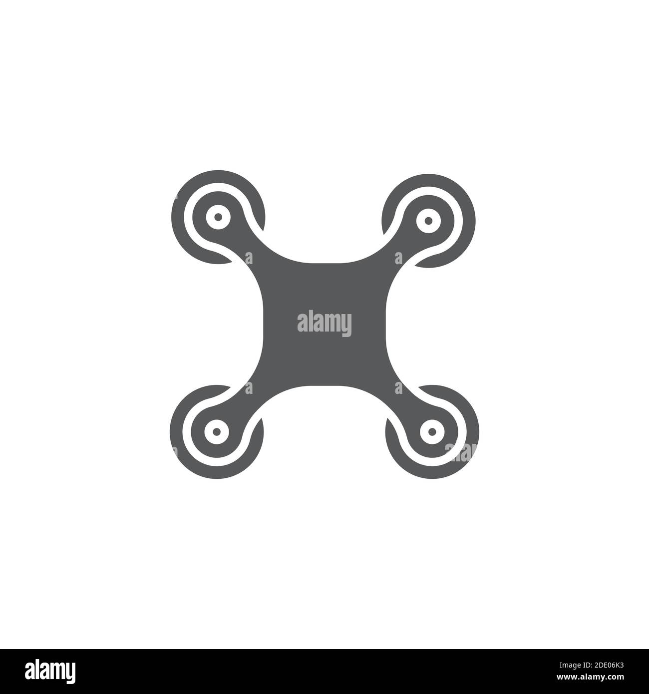 drone color, line, outline vector sign, linear style pictogram isolated ...
