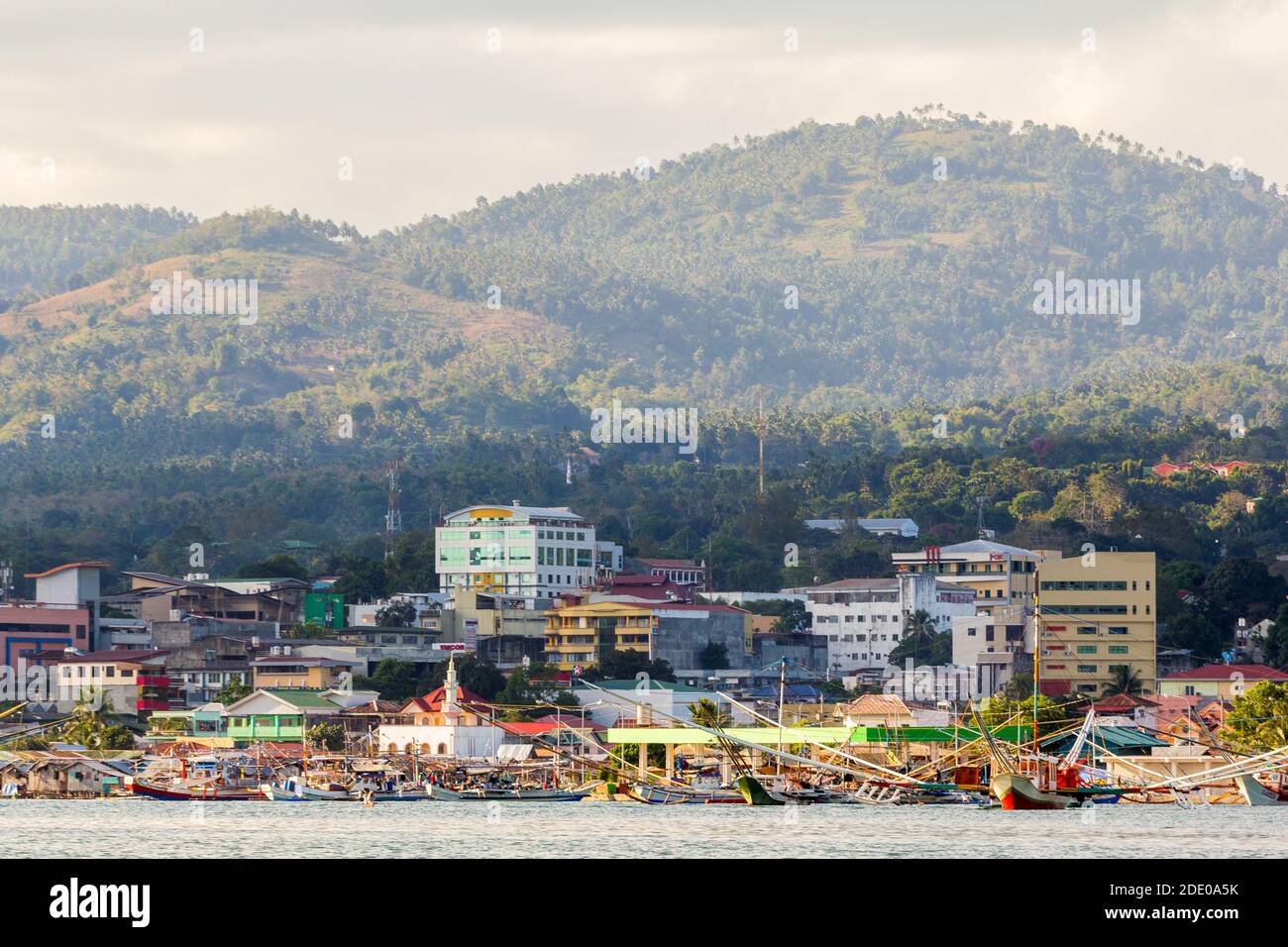 View of Pagadian city coast and mountains in Zamboanga del Sur, Philippines Stock Photo