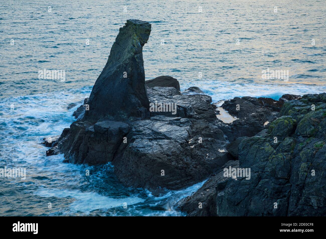 Bumble Rock Cornwall Stock Photo