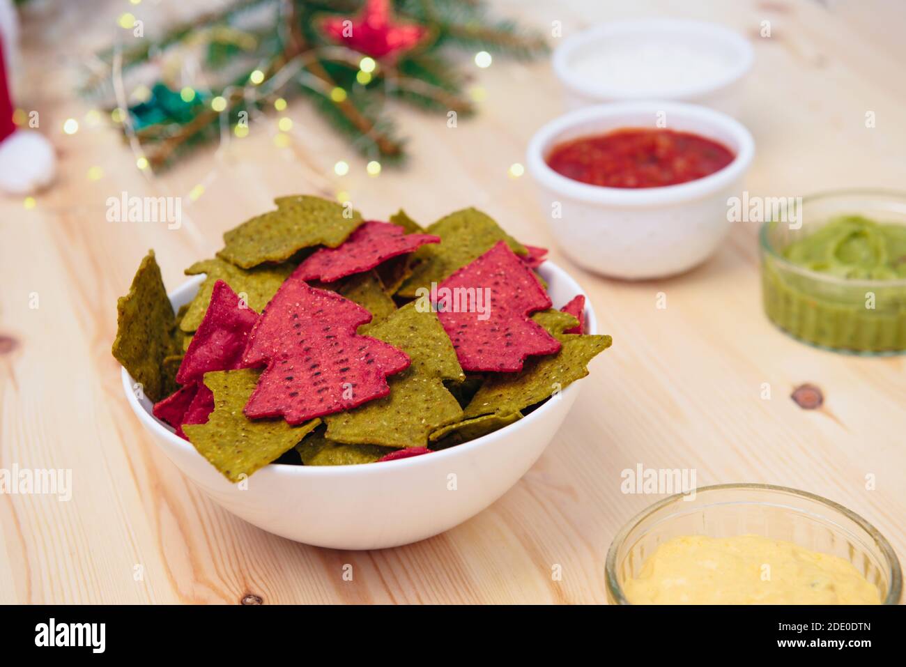 Guacamole Bowl With Chips Glass Ornament