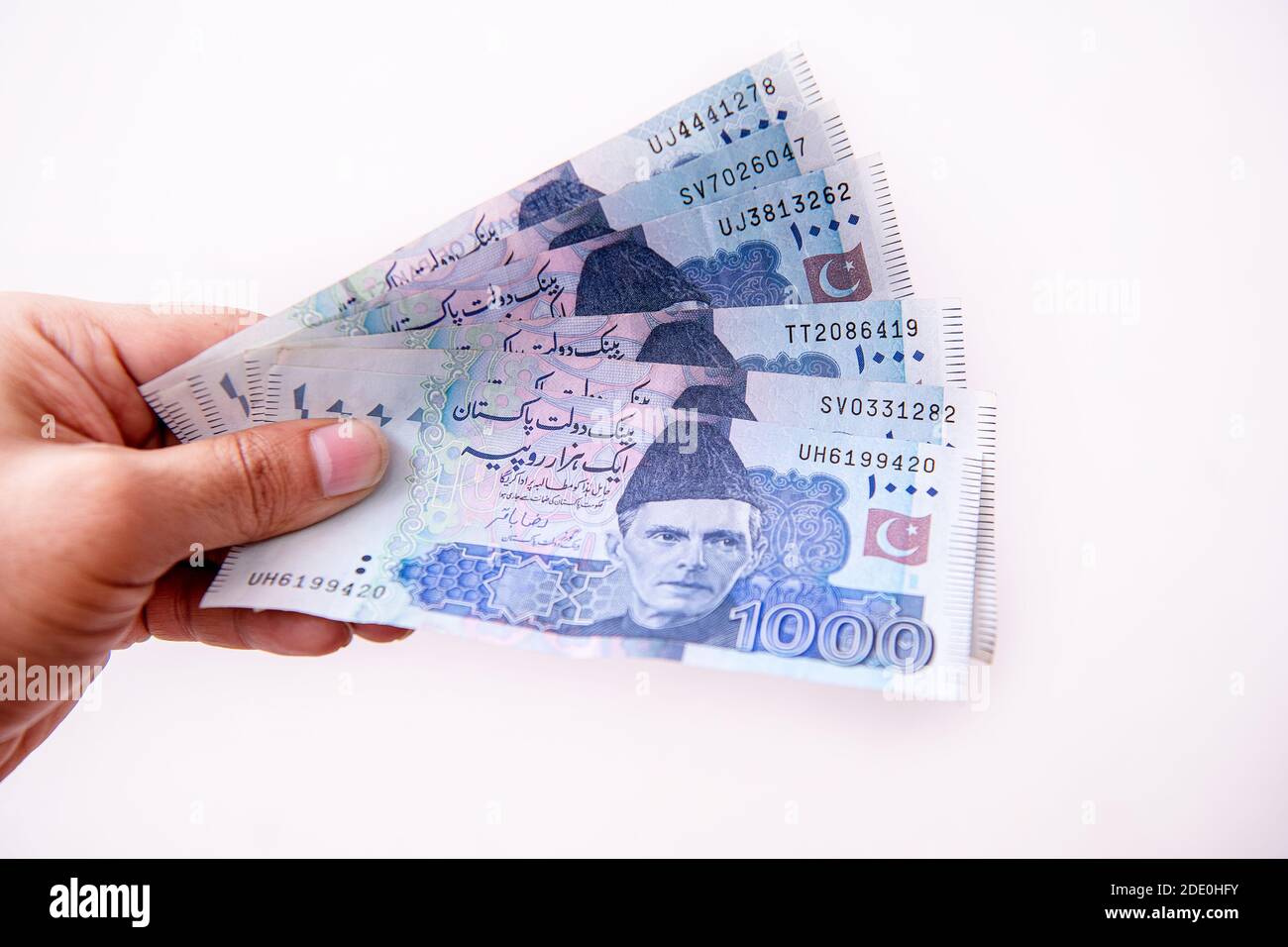Pakistani Currency Banknote . Business and Finance concept Stock Photo