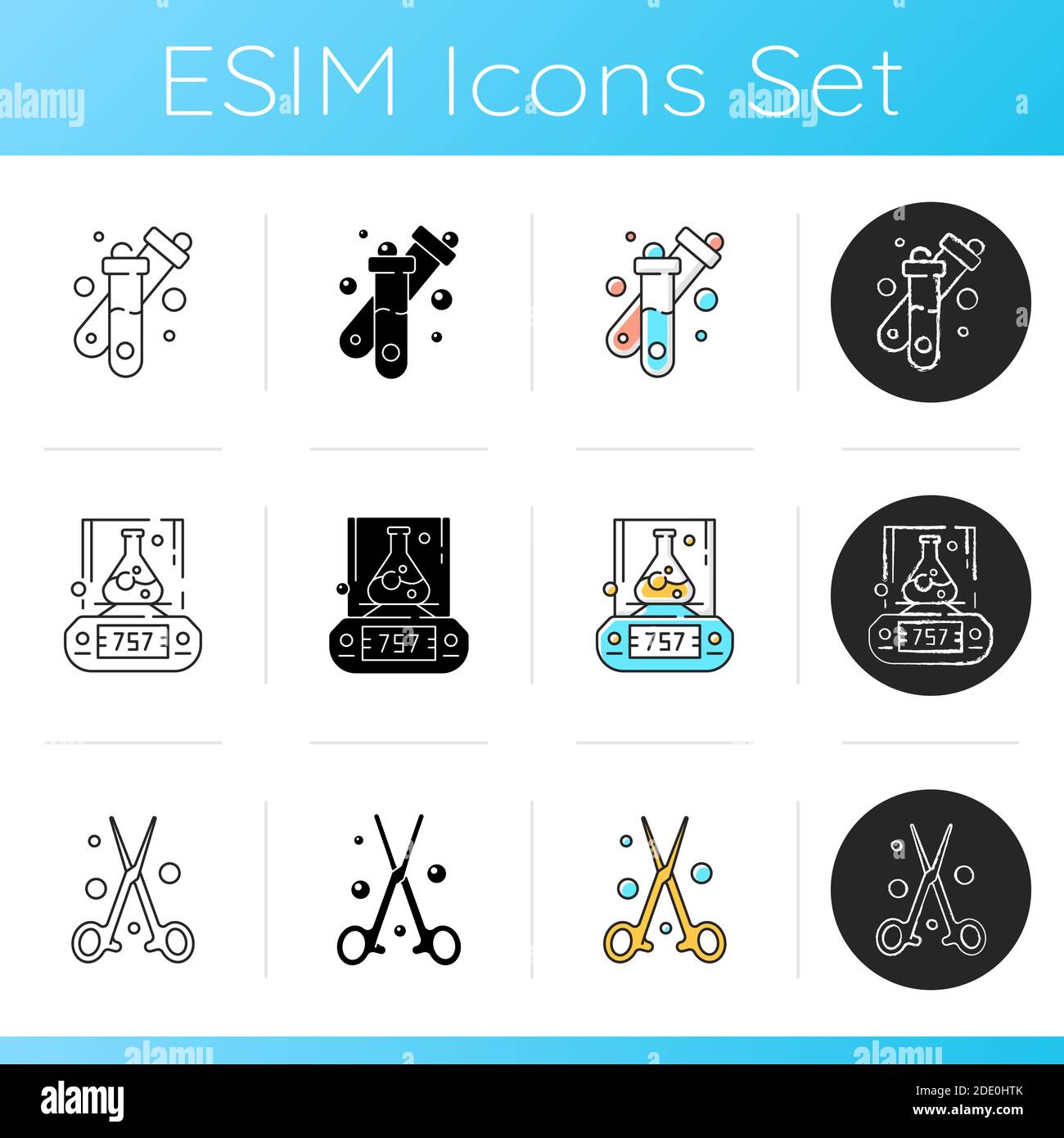Lab tools icons set Stock Vector Image & Art Alamy