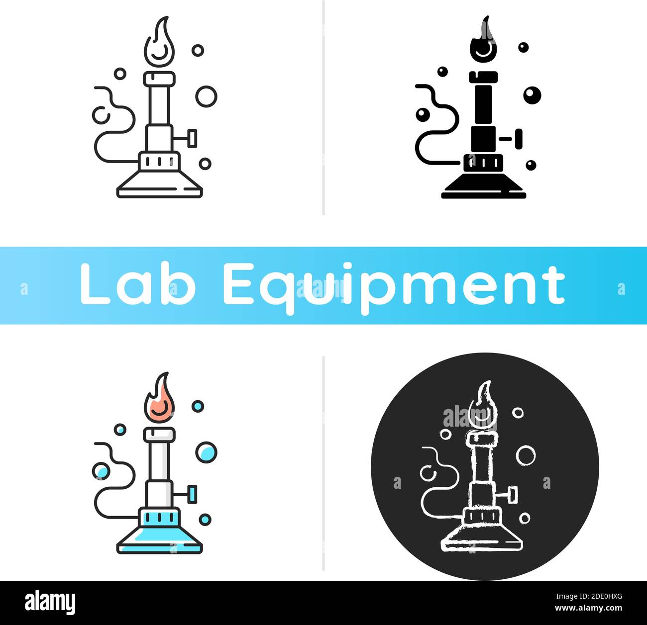 Bunsen burner icon Stock Vector