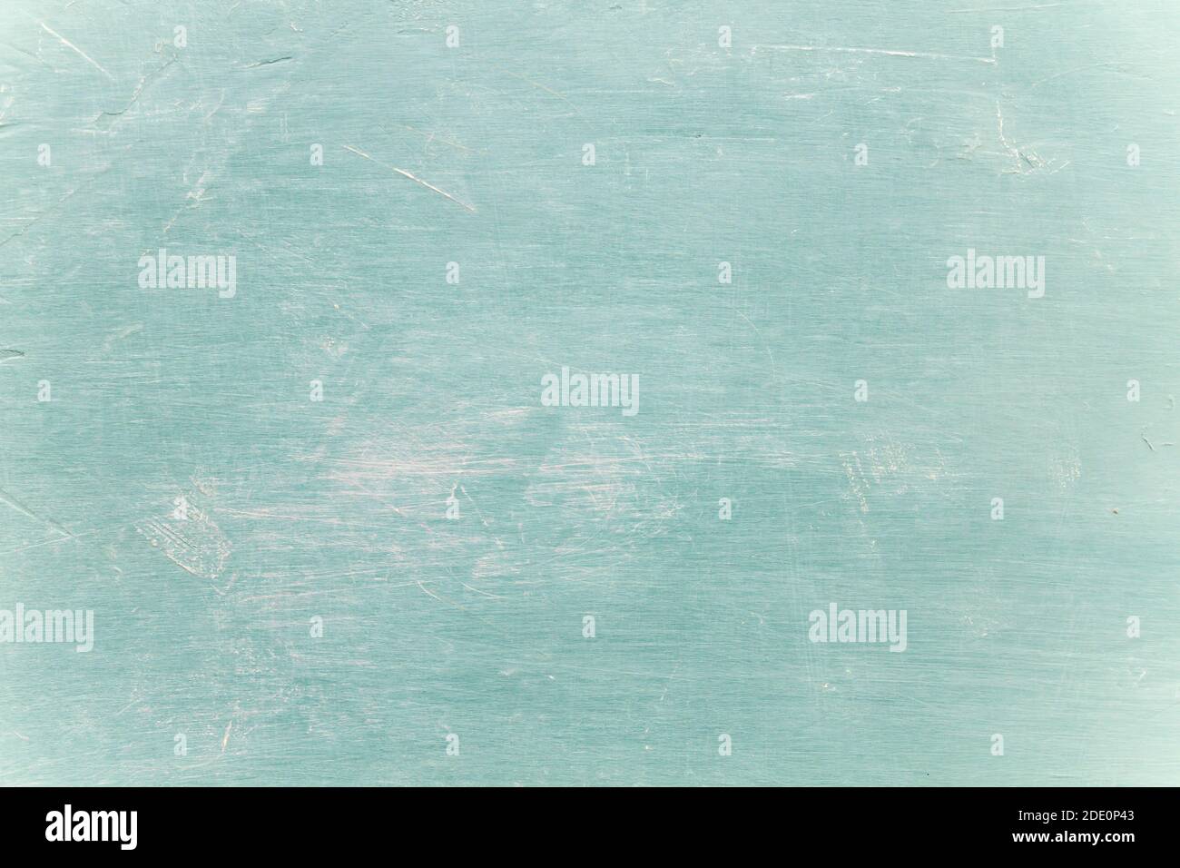 Old teal blue painted wall background or texture Stock Photo