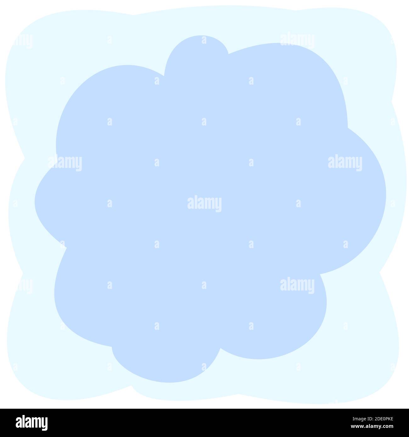 Soft Rounded Cloud Abstract background. Cartoon flat style. Soft rounded clouds ...