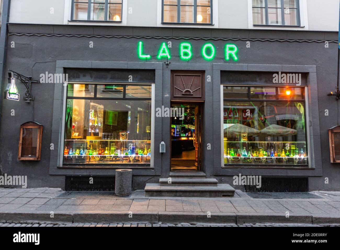 Labor Baar, Cocktail bar, Suur-Karja, Tallinn, Estonia Stock Photo