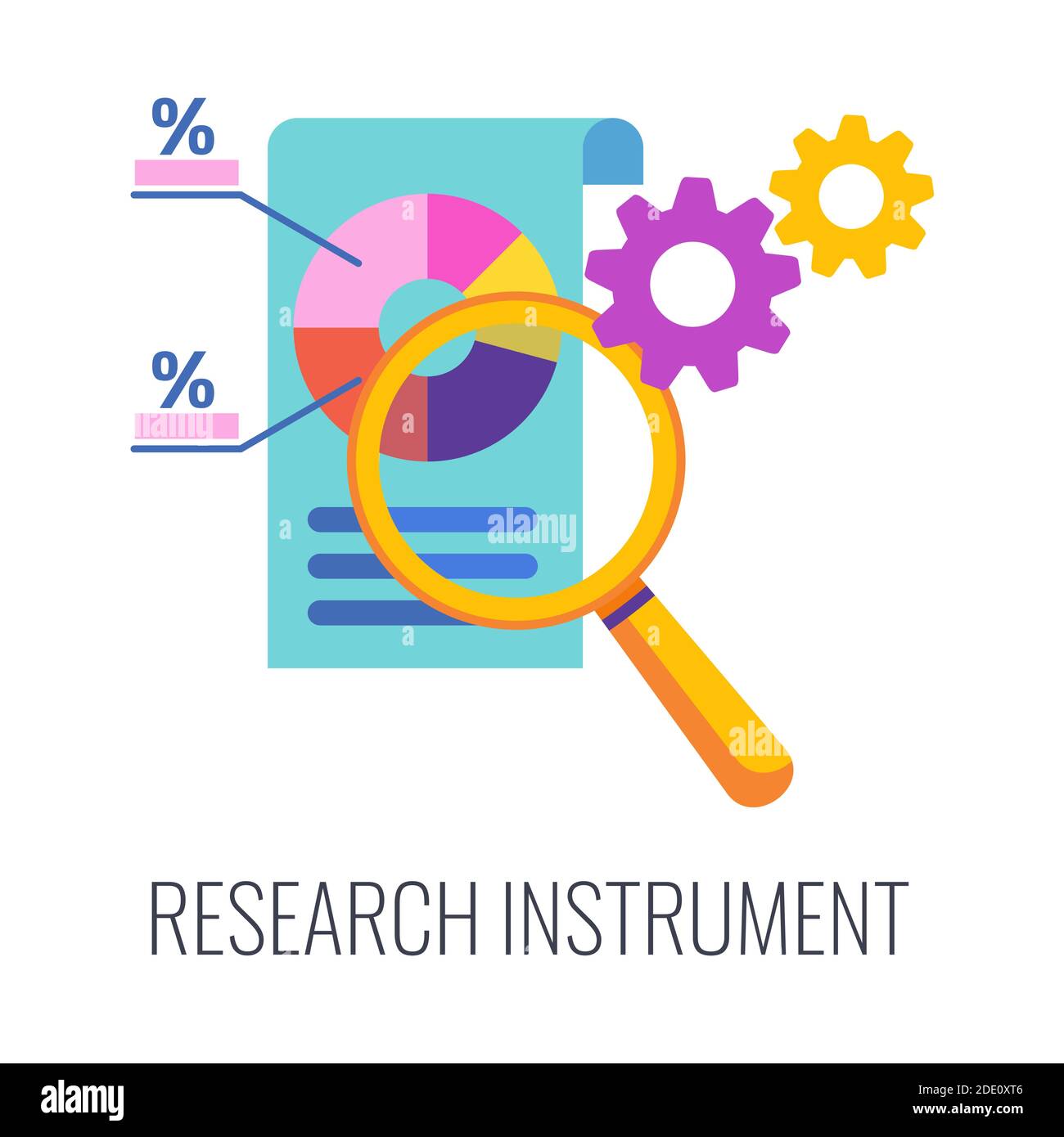 Market research instrument color icons. Marketing infographics Stock Vector  Image & Art - Alamy