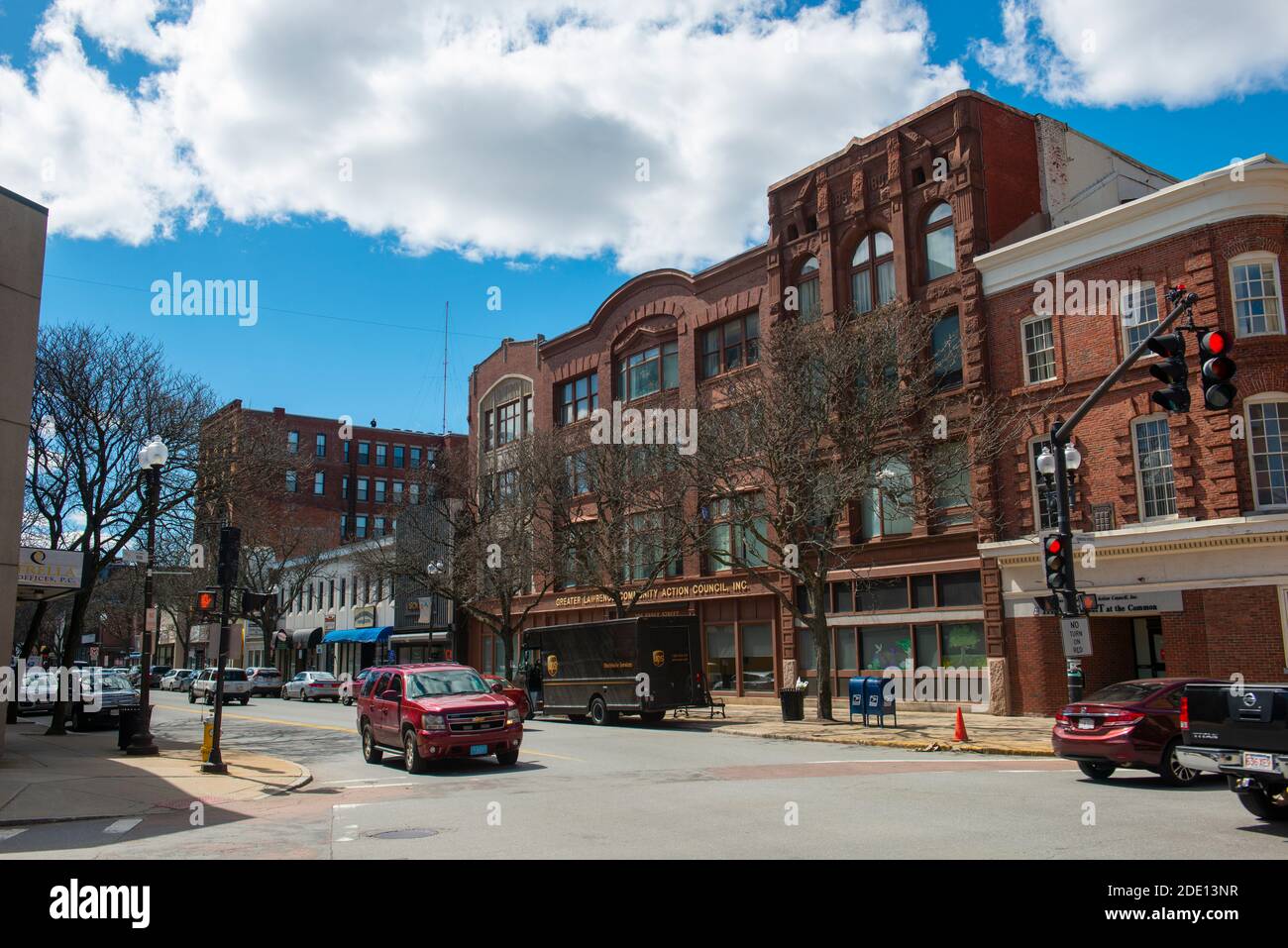 Historic comercial buildings on Essex Street between Appleton Street ...