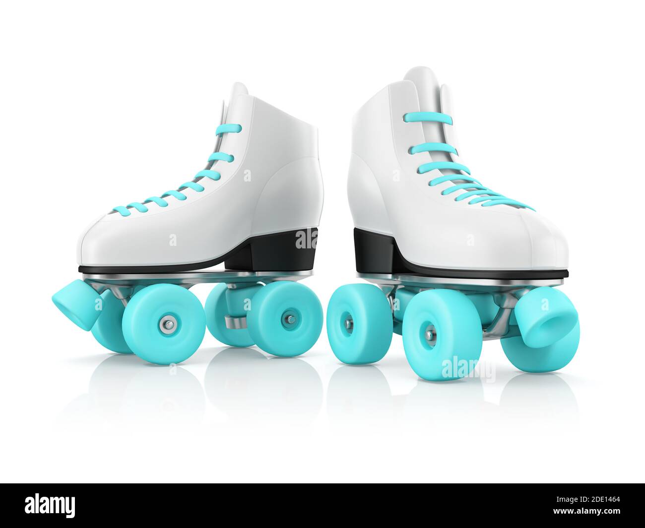 Roller skates, illustration Stock Photo