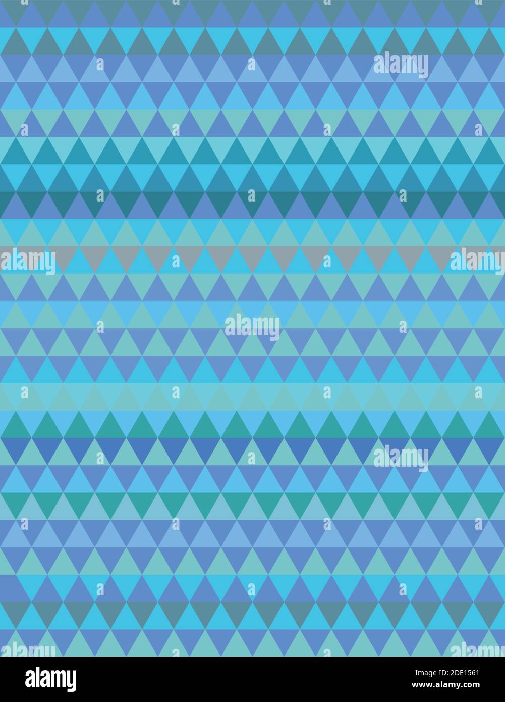 Geometric vector triangle background pattern, blue and green Stock Vector