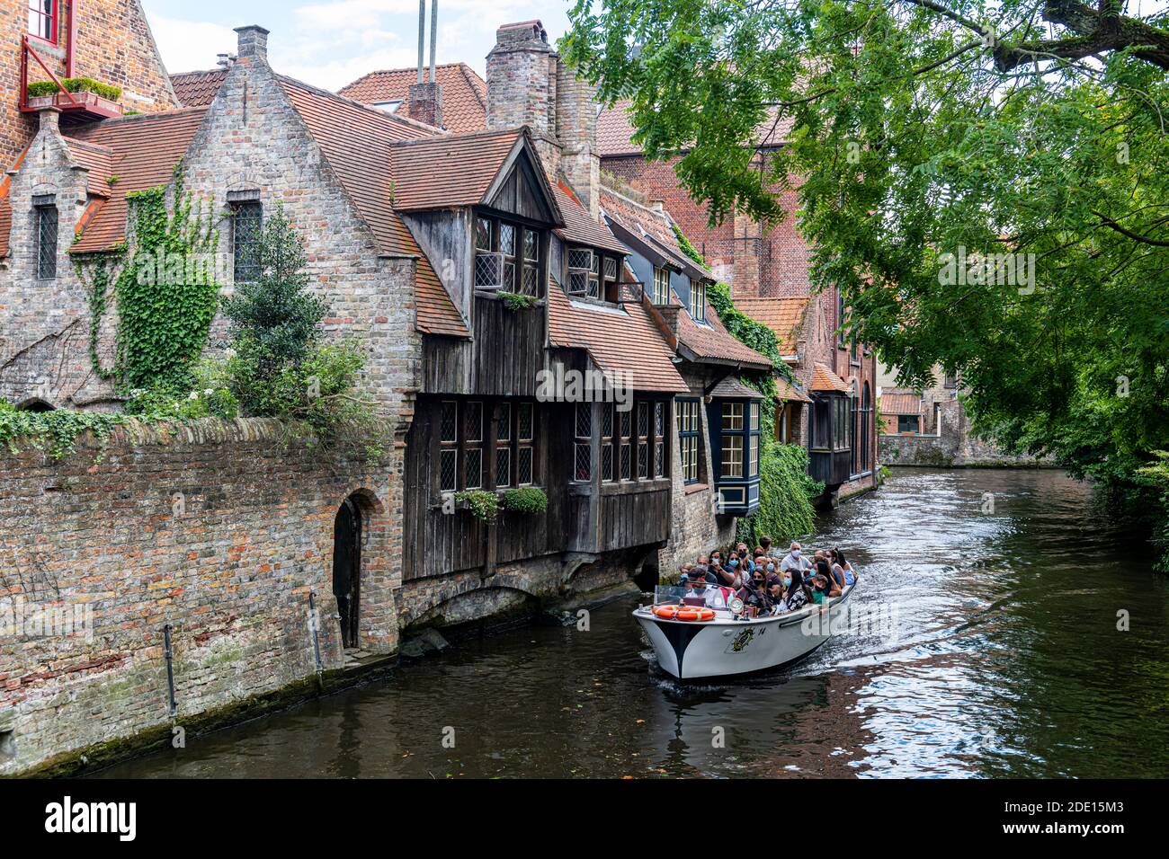 Rozenhoedkaai, Bruges, UNESCO World Heritage Site, Belgium, Europe Stock Photo