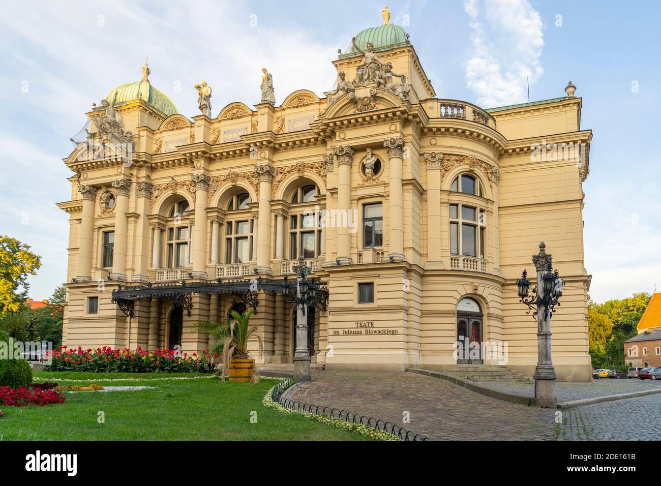 Juliusz Slowacki Theatre, Old Town, UNESCO World Heritage Site, Krakow, Poland, Europe Stock Photo