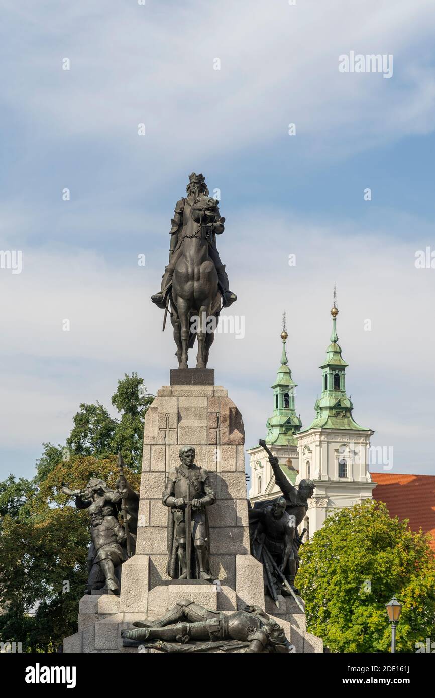 Grunwald Monument, Krakow, Poland, Europe Stock Photo