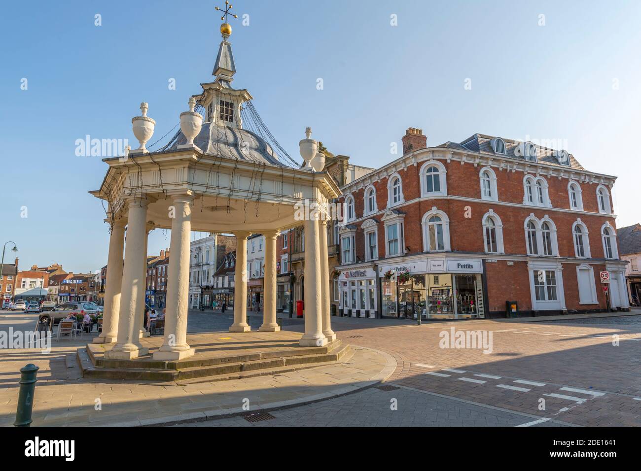 View of the Bandstand in the Market Square, Beverley, North Humberside, East Yorkshire, England, United Kingdom, Europe Stock Photo