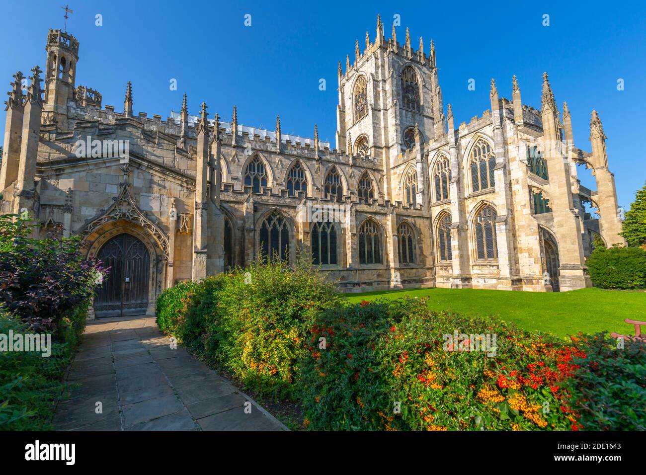 View of St. Marys Church on a sunny day, Beverley, North Humberside, East Yorkshire, England, United Kingdom, Europe Stock Photo