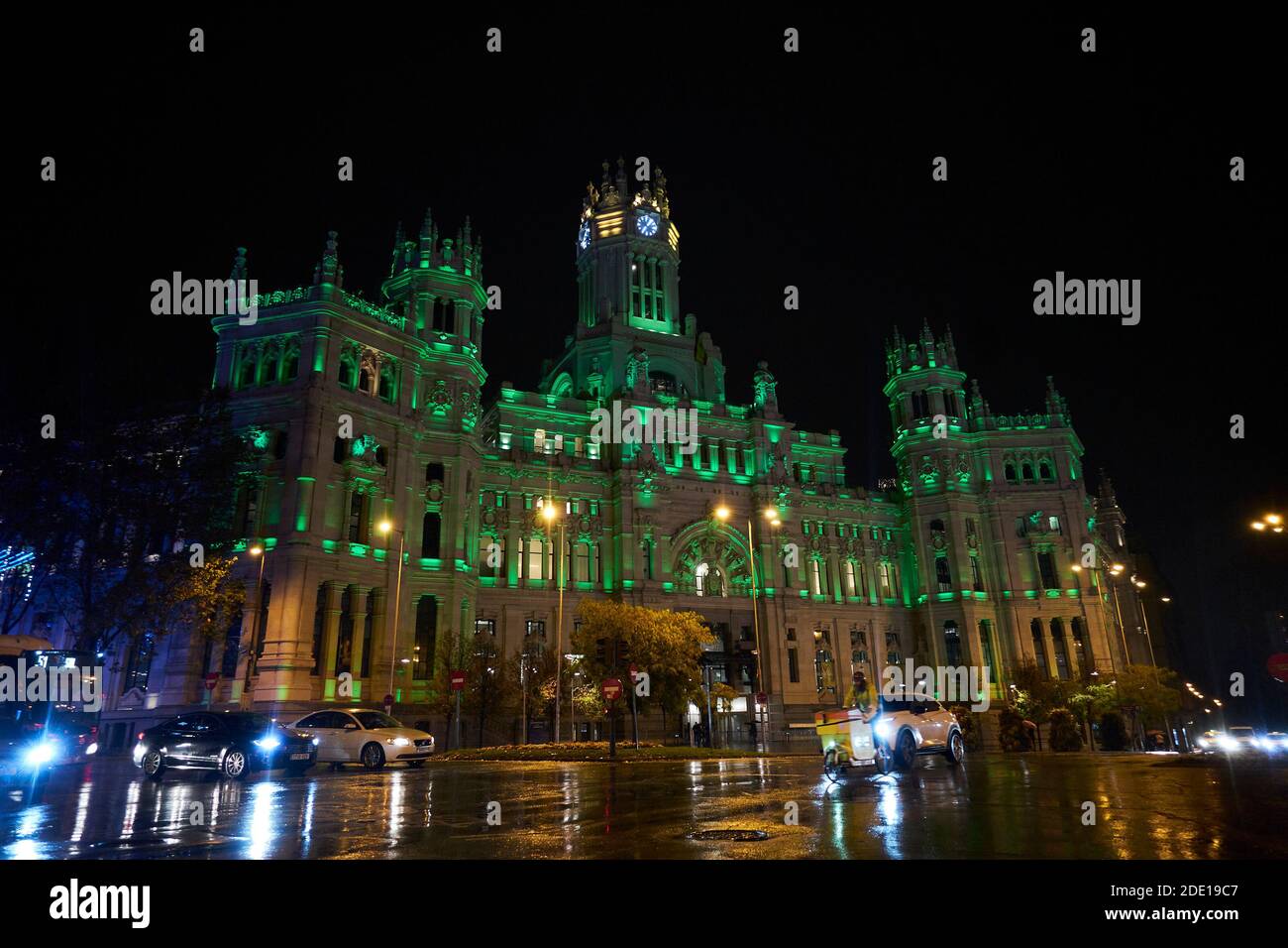 Madrid, Spain. 27 November, 2020: Christmas lights at Cibeles on November 27, 2020 in Madrid, Spain. Credit: May Robledo/Alfa Images/Alamy Live News Stock Photo