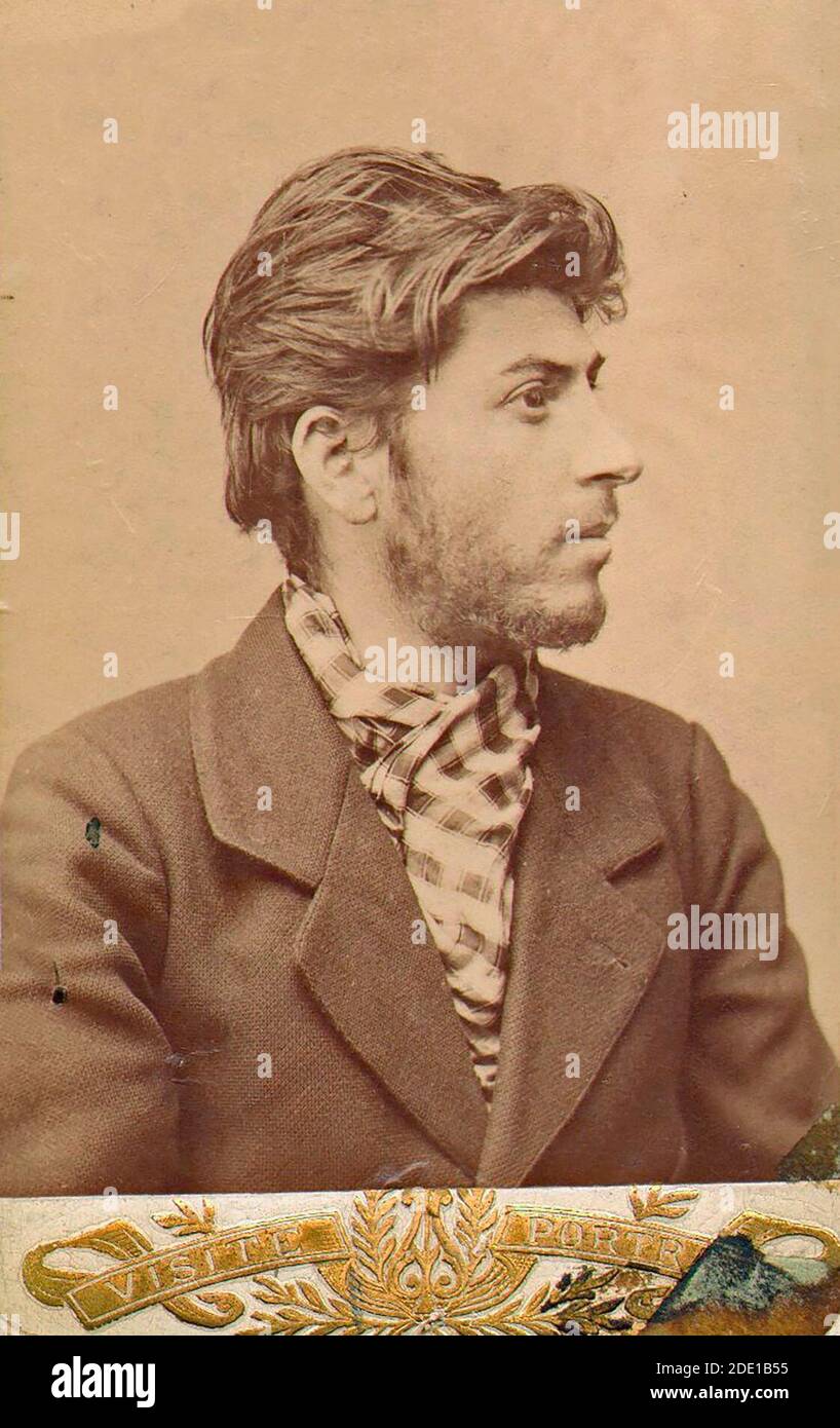 Joseph Stalin at 23 years old, circa 1902 Stock Photo