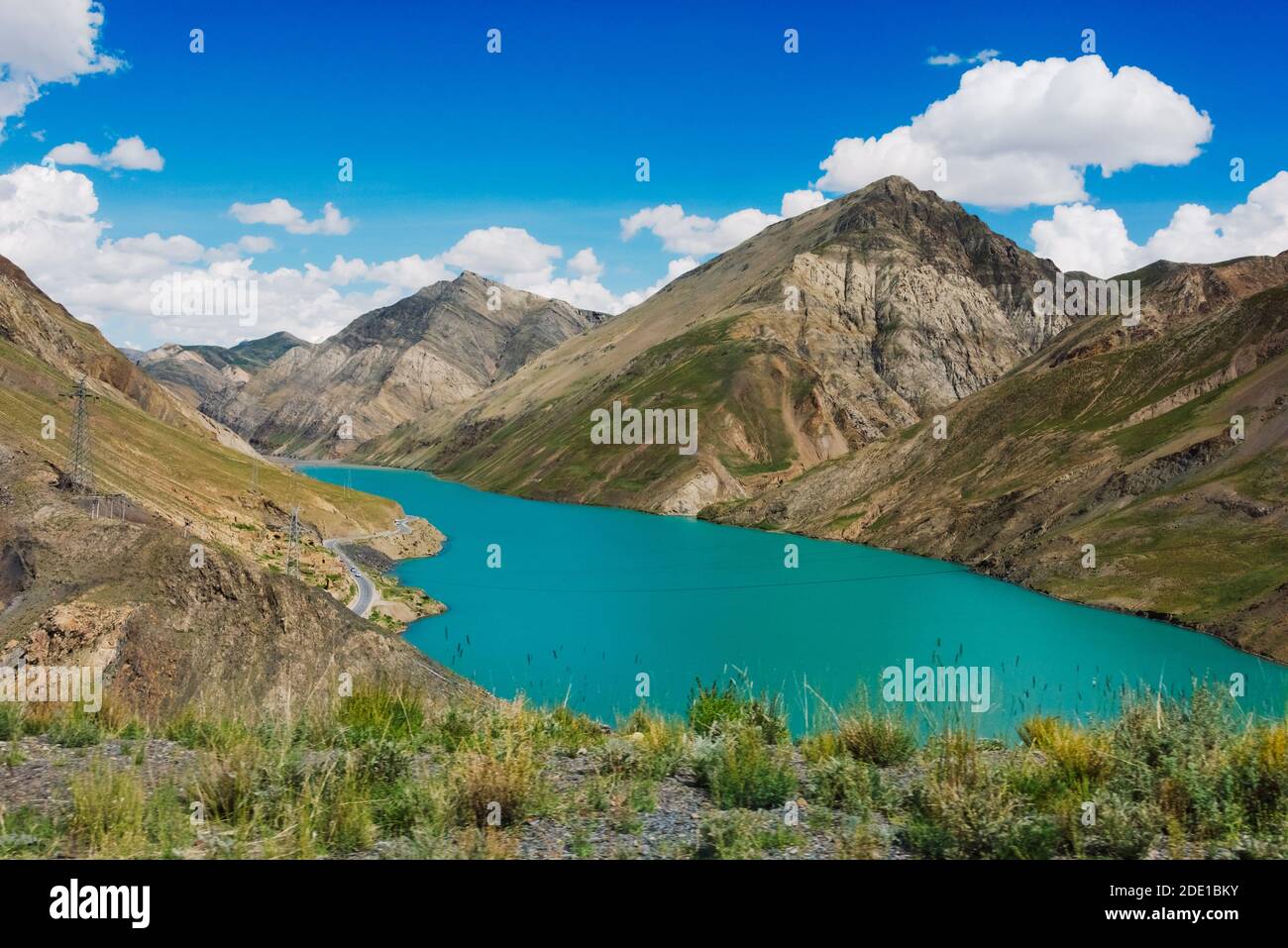 Manla Lake in Simila Mountain, Gyantse County, Tibet, China Stock Photo
