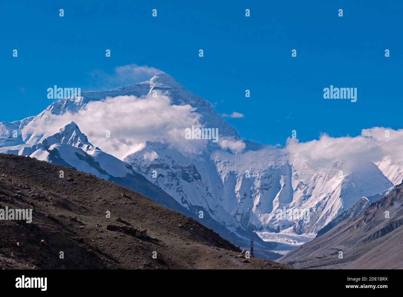 Mount Everest (8848m) in the Himalayas, Mt. Everest National Nature Reserve, Shigatse Prefecture