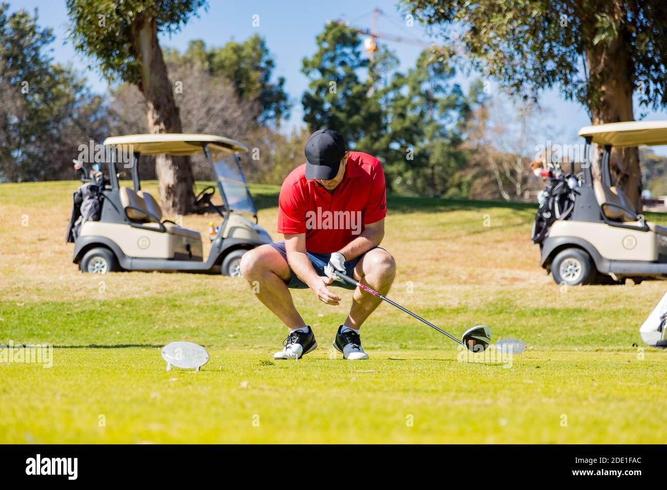 Johannesburg South Africa June 15 2018 Amateur Golfers Playing A Round Of Golf As A Recreational Pursuit Stock Photo Alamy
