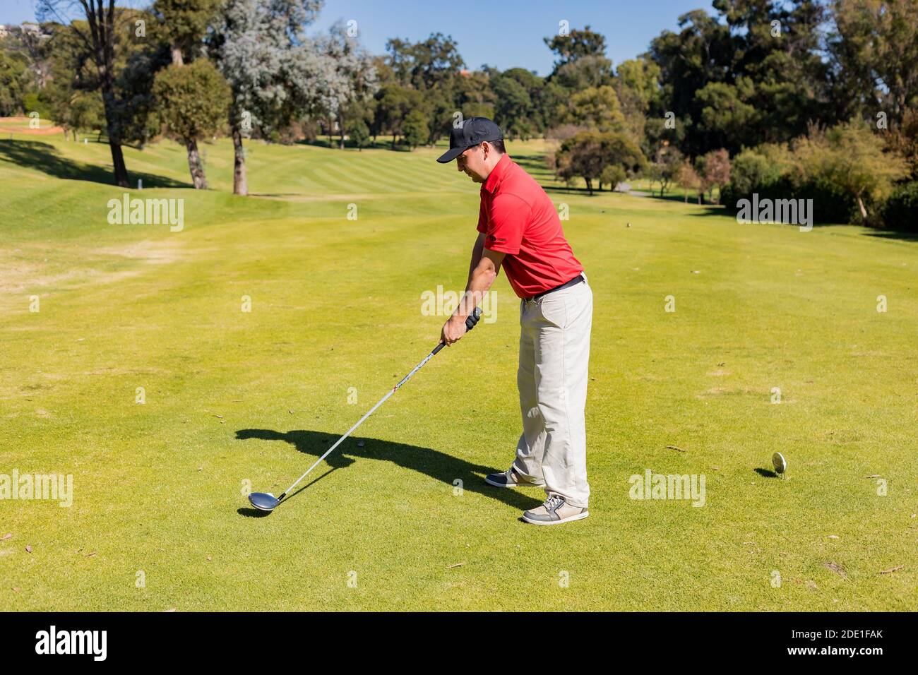 Johannesburg, South Africa June 15, 2018 Amateur golfers playing a
