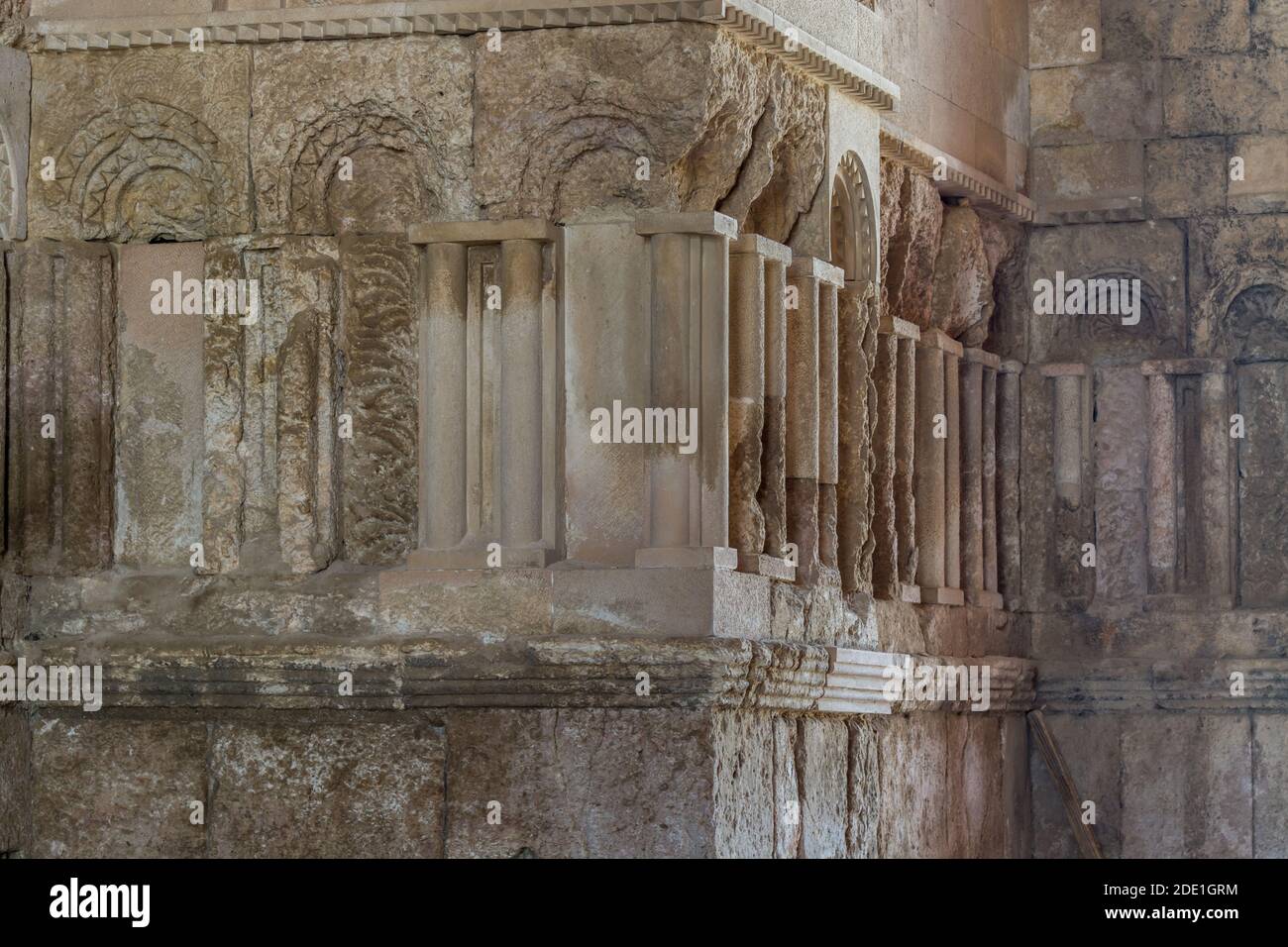 Interior of the Umayyad Palace of Amman Citadel, a historical site at ...