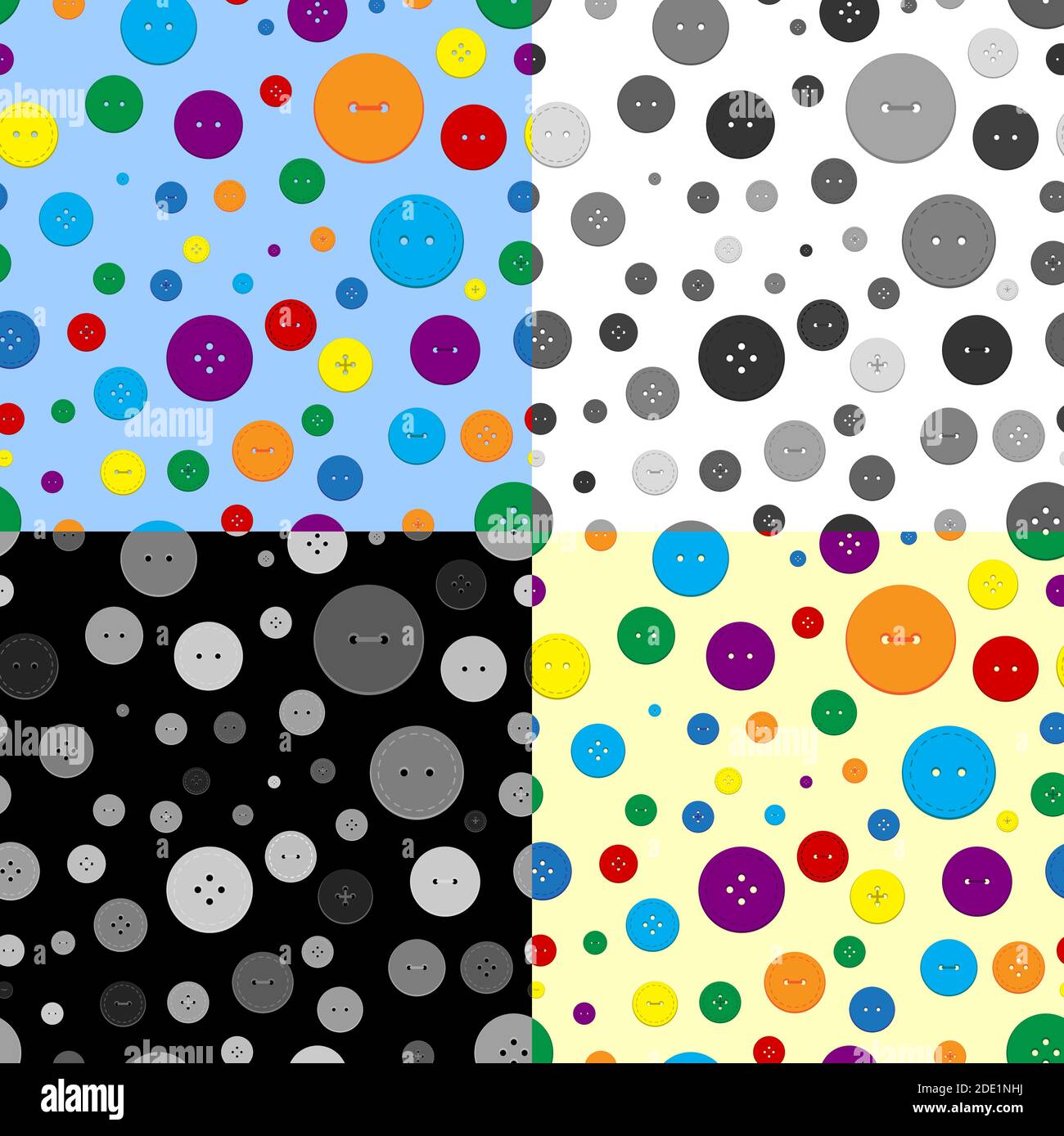 Set Of Different Colored Buttons Royalty Free SVG, Cliparts