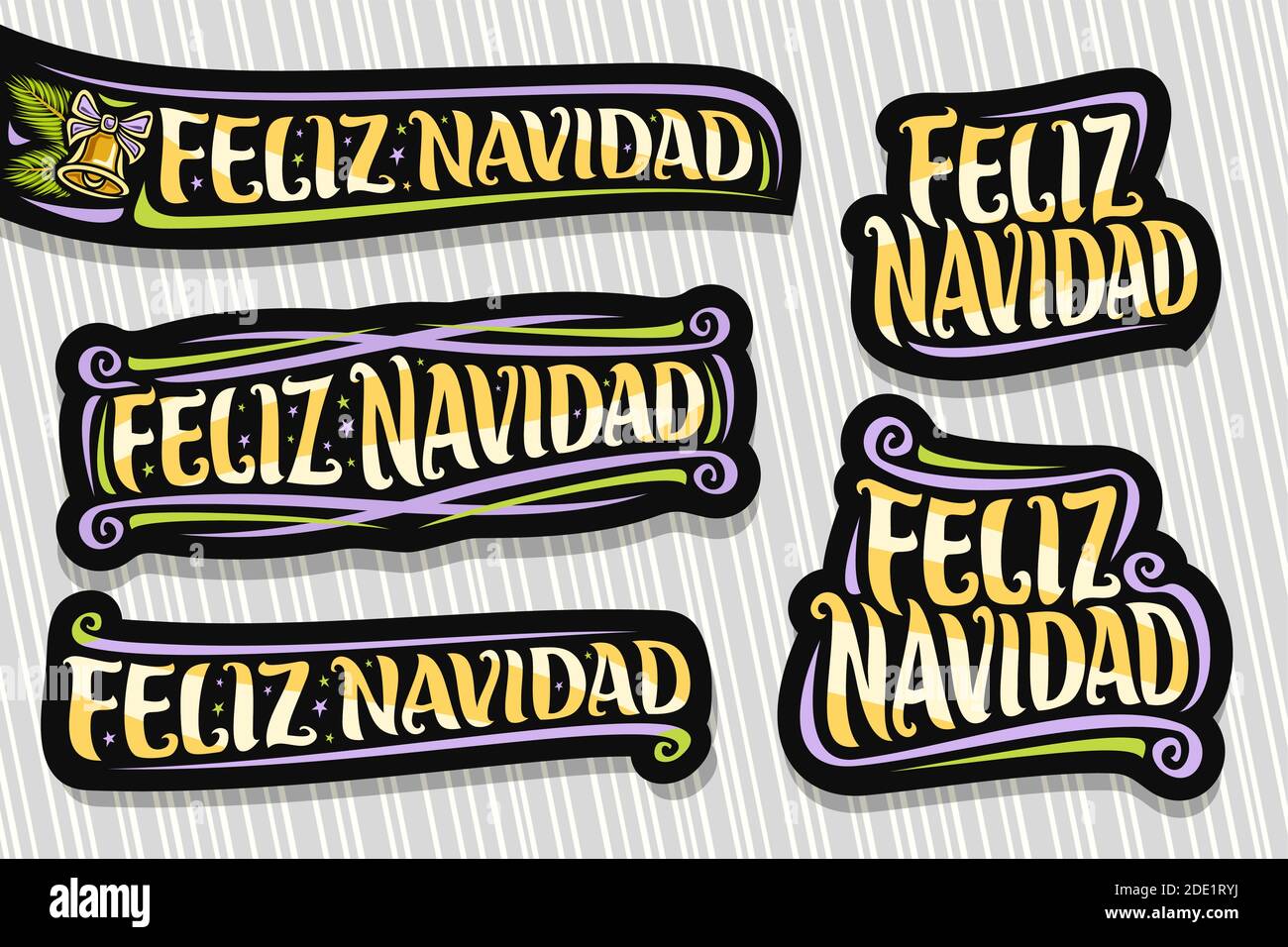 text in Spanish: Happy Wednesday. Lettering. calligraphy vector  illustration. Feliz Miercoles Stock Vector