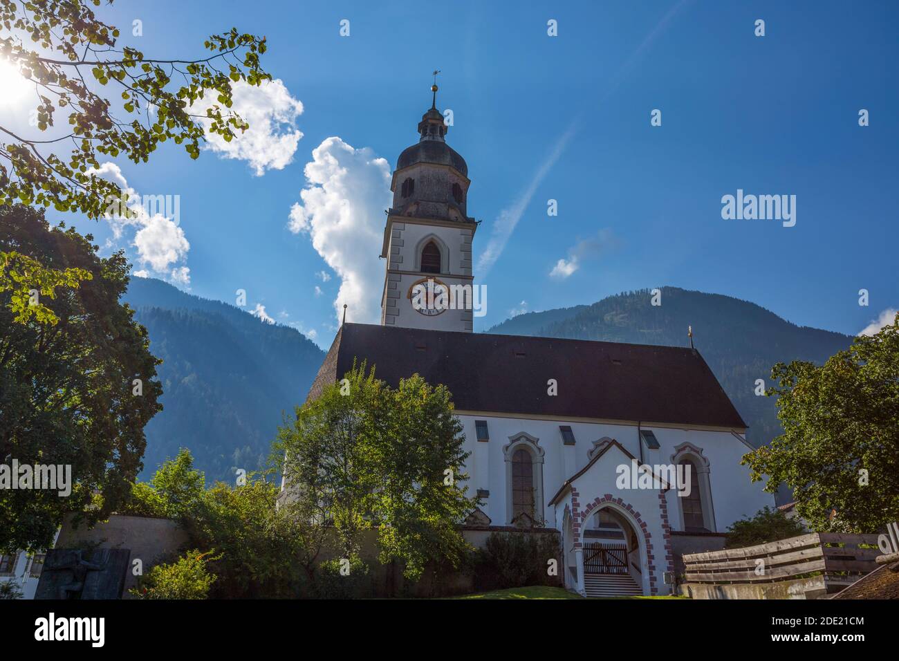 STAMS, AUSTRIA, SEPTEMBER 9, 2020 - John the Baptist Parish Church in Stams, Tyrol, Austria Stock Photo