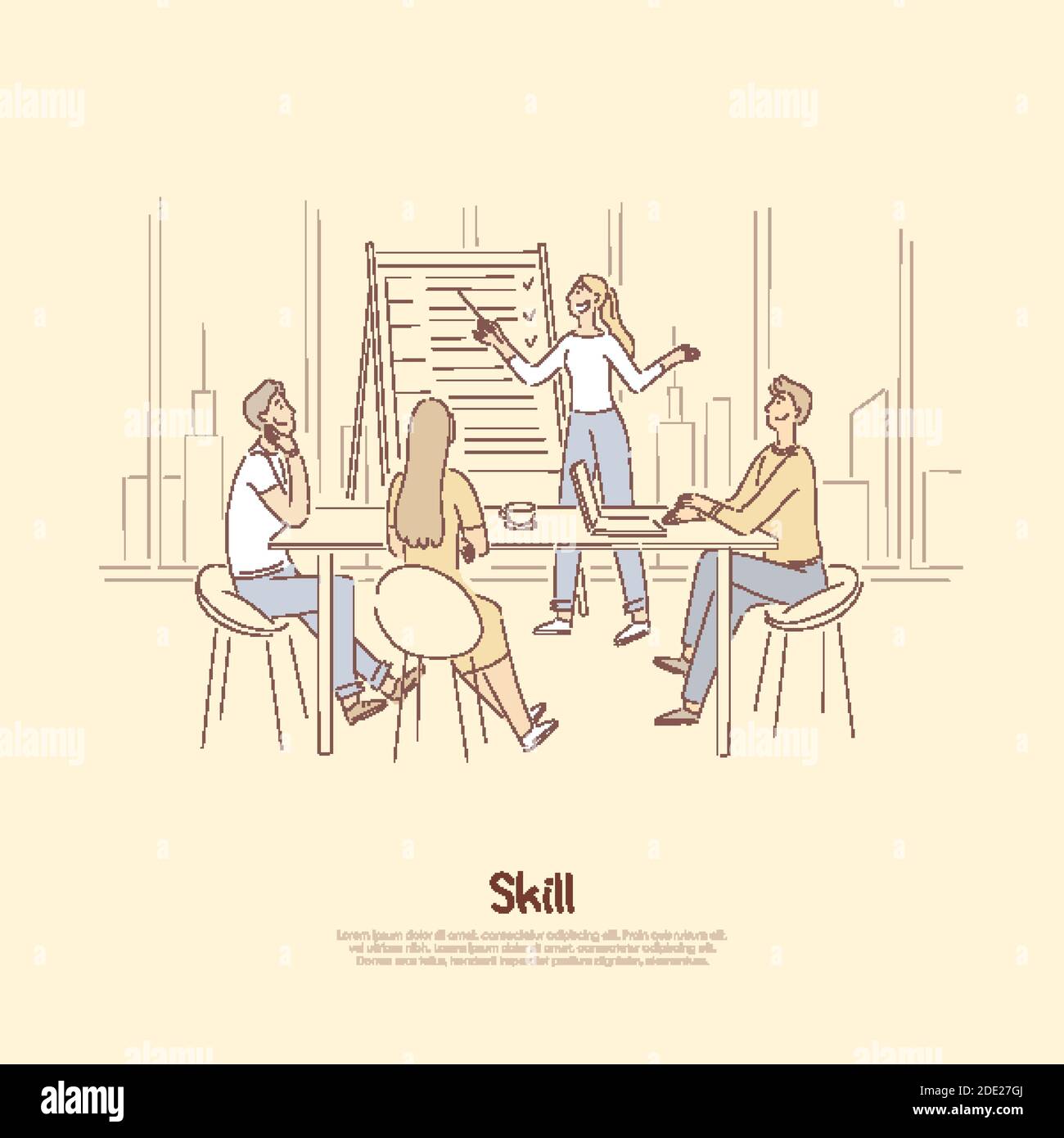 Skill improvement, success achievement training courses, office