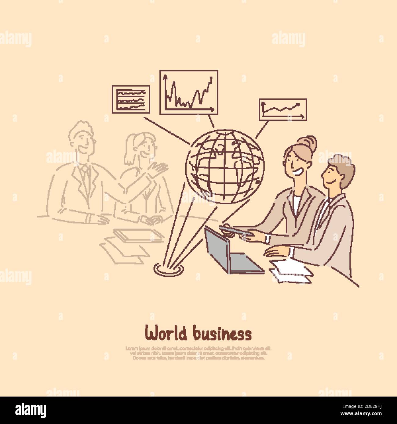 Foreign partners Stock Vector Images Alamy