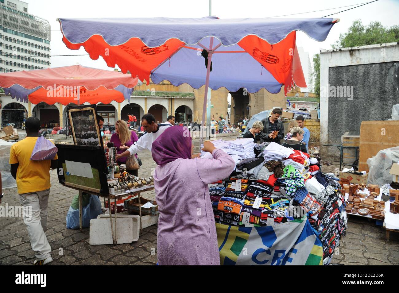 Street market in Casablanca, Morocco Stock Photo Alamy