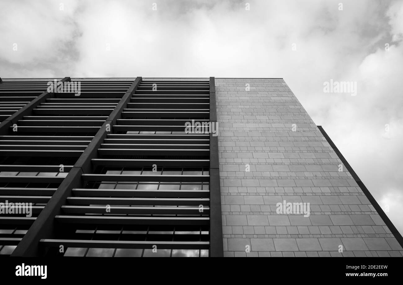 Modern contemporary university high rise buildings Stock Photo