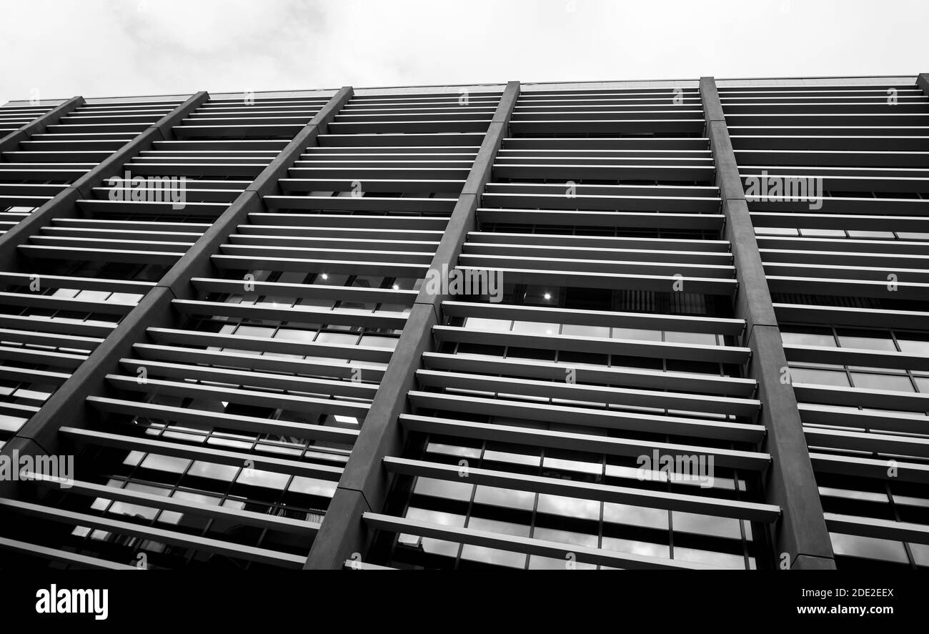 Modern contemporary university high rise buildings Stock Photo