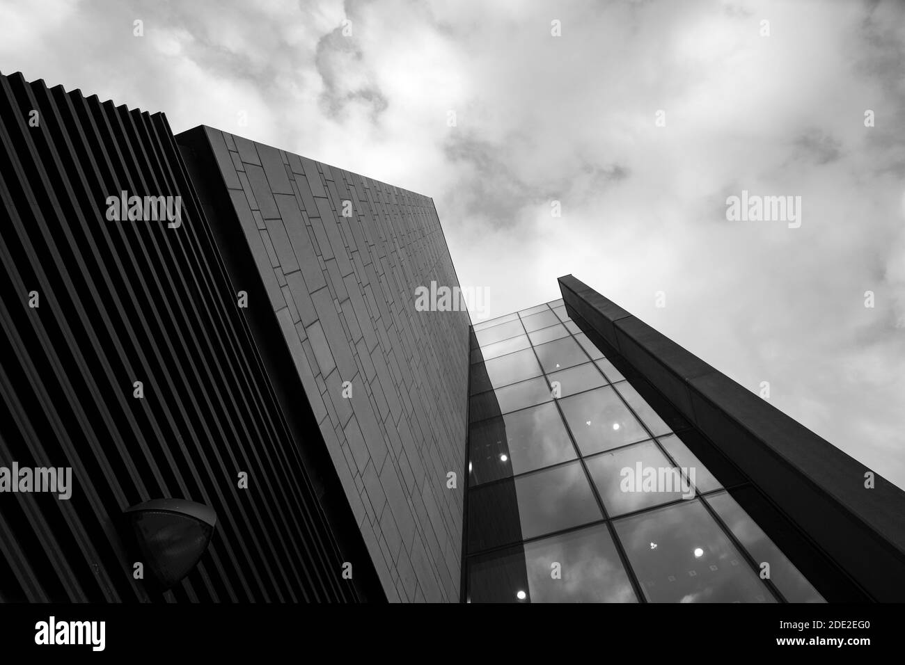 Modern contemporary university high rise buildings Stock Photo