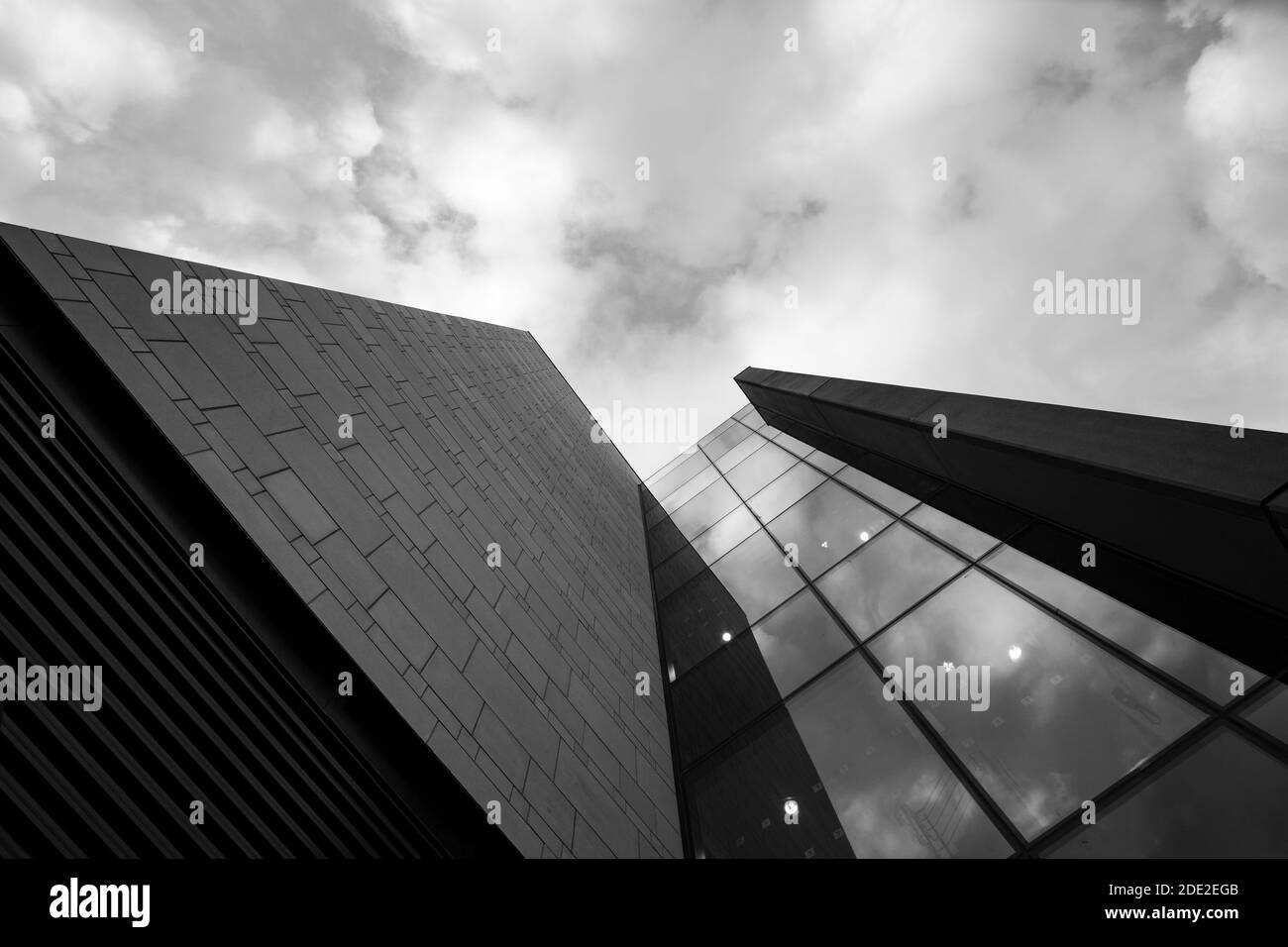 Modern contemporary university high rise buildings Stock Photo