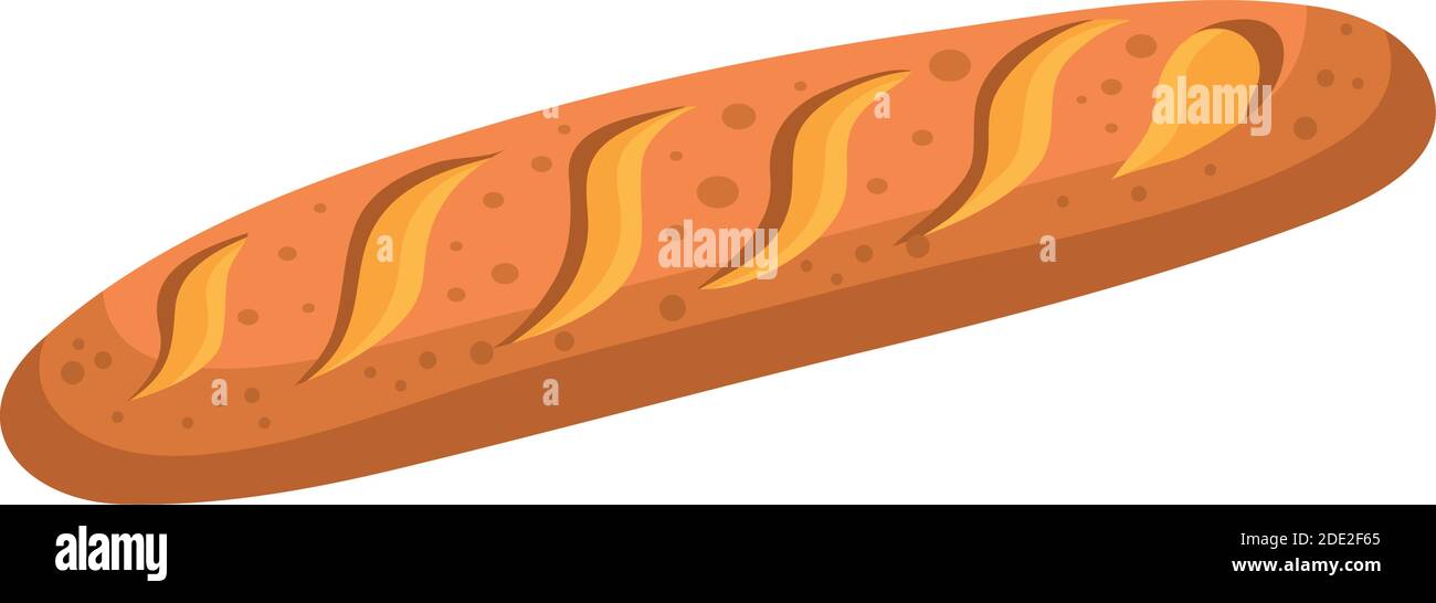 bread baguette of bakery isolated style icon vector design Stock Vector ...