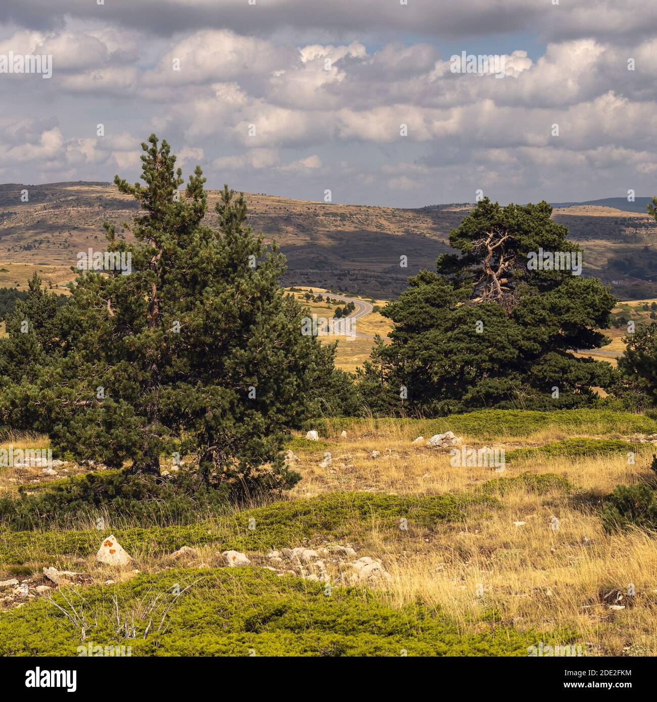High Mountain View in Gudar Javalambre, Teruel, Spain Stock Photo